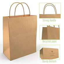 Load image into Gallery viewer, BagKraft Brown Paper Bags with Handles Mixed Size | 100% Recyclable Kraft Paper | Ideal for Gifts, Shopping, Boutique, Packaging, Merchandise, Grocery and Craft (30)