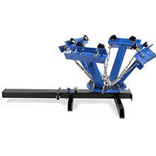 Load image into Gallery viewer, SHZOND Screen Printing Press 4 Color 1 Station Silk Screen Printing Machine 21.7" x 17.7" Removable Pallet Screen Printing Machine Press for T-Shirt DIY Printing