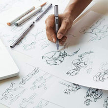 Load image into Gallery viewer, PANDAFLY Micro-Pen Fineliner Ink Pens, Precision Multiliner Pens for Artist Illustration, Sketching, Calligraphy,Technical Drawing, Manga, Anime, Scrapbooking (12 Size/Black)