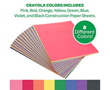 Load image into Gallery viewer, Crayola Construction Paper, School Supplies, 96 ct Assorted Colors, 9" x 12"