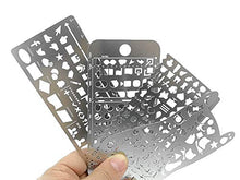 Load image into Gallery viewer, Bullet Journal Stencil Set,Ruler Drawing Painting Hollow Template Icon Tools DIY Kit for Scrapbook Album Card Planner Journal Making(Stainless Steel,4pcs with Different Icons)