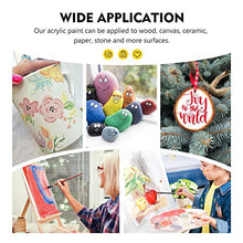 Load image into Gallery viewer, Magicfly 30 Colors Acrylic Paint Set (2fl oz/60ml Each), Non-Toxic Craft Paints with 3 Brushes, for Multi-Surface Paint on Canvas, Paper, Wood, Stone, Ceramic and Model