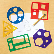 Load image into Gallery viewer, Learning Resources Primary Shapes Template Set, Geometric Shapes, Tracing Helper, Ages 4+