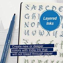 Load image into Gallery viewer, Faber-Castell Calligraphy Pitt Artist Pen Set – 6 Multi Colored Calligraphy Pens