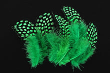 Load image into Gallery viewer, Tigofly 100 pcs/lot 11 Mixed Colors Loose Guinea Pearl Hen Feather Fowl Plumage Hackles Spotted Feathers Fly Tying Materials