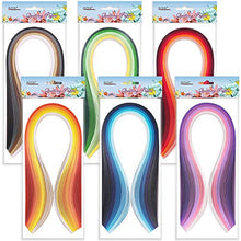 Load image into Gallery viewer, JUYA Paper Quilling Kits with 30 Colors 600 Strips and 8 Tools (Paper Width:3mm, Blue Tools)