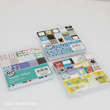 Load image into Gallery viewer, 180 Sheets Decorative Paper Pads 4X4 Inch,Scrapbooking Paper Packs, Decorative Paper for Cardmaking,Mix-Media, Journals and Planners, 3 Mixed Pack, 45 Designs