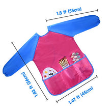 Load image into Gallery viewer, Kuuqa Waterproof Art Smock, Kids Art Aprons Children's Art Smock Long Sleeve with 3 Roomy Pockets (Paints and Brushes not included)