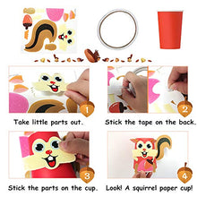 Load image into Gallery viewer, Here Fashion Pack of 12 Sticker Paper Cup Art Kit for Toddler Crafts Art Toys - Transform Simple Paper Cup into a Wonderful Friendly Animals Adventure