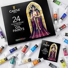 Load image into Gallery viewer, Castle Art Supplies Oil Paint Set - 24 Vibrant Colors in Tubes - Excellent Value Supplies with Beautiful Saturation and Coverage. This Set Makes it Easy and Fun to Explore Oil Painting