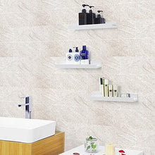 Load image into Gallery viewer, SONGMICS Wall Shelves Set of 3, Floating Shelves Ledge 15-inch Long, Picture Shelving Ledge Modern Design Storage, MDF White ULWS38WT