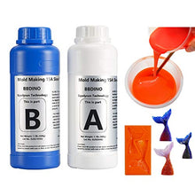 Load image into Gallery viewer, Silicone Mold Making Kit, Mold Making Silicone Rubber,Platinum Liquid Silicone Mold Making Rubber, 1:1 by Volume, Ideal for Casting Resin Molds Silicone Molds DIY N.W 2.2 lb(Persimmon)