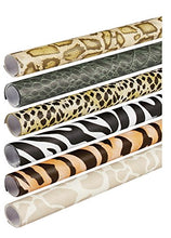 Load image into Gallery viewer, Pacon Fadeless Safari Prints Art Paper, 2-Feet by 8-Feet rolls, 6 Assorted Designs (56920)