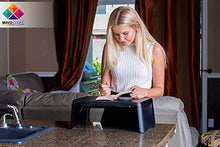 Load image into Gallery viewer, Folding Lap Desk, Laptop Desk, Breakfast Table, Bed Table, Serving Tray - The lapdesk Contains Extra Storage Space and dividers & Folds Very Easy, Great for Kids, Adults, Boys, Girls, (Black)