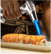 Load image into Gallery viewer, Sondiko Torch Lighter, Kitchen Torch, Refillable Kitchen Butane Blow Torch with Safety Lock and Adjustable Flame for DIY, Creme Brulee, BBQ and Baking, Butane Gas Not Included, Black…