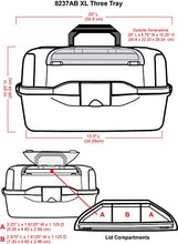 Load image into Gallery viewer, ArtBin 8237AB Essentials XL 3 Box, Portable Art & Craft Organizer with Lift-Up Trays, Black, 20 x 10.25 x 10.38 inches