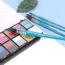 Load image into Gallery viewer, BOSOBO Paint Brushes Set, 4 Pcs Professional Round Mop Nylon Hair Artist Paintbrushes for Watercolor, Acrylic, Oil, Gouache, Ink Wash, Canvas Painting, Art Work & Crafts, Pro Adults Painting Supplies
