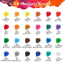 Load image into Gallery viewer, Acrylic Paint Set, Caliart 24 Vivid Colors (59ml, 2oz) Art Craft Paint Supplies for Canvas Wood Ceramic Rock Painting, Rich Pigments Non Toxic Paints for Kids Beginners Students Adults Artist Painter