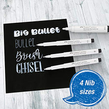 Load image into Gallery viewer, Faber-Castell White Pitt Artist Pen Set - 4 Opaque White India Ink Artist Markers - Lettering and Illustration Marker Set
