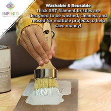 Load image into Gallery viewer, Professional Chalk and Wax Paint Brush 2PC Set!!!! Large DIY Painting and Waxing Tool | Smooth, Natural Bristles | Folk Art, Home Décor, Wood Projects, Furniture, Stencils | Reusable