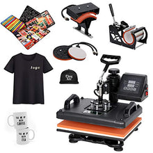 Load image into Gallery viewer, SUPER DEAL PRO 5 in 1 Heat Press Machine Multifunction Sublimation T Shirt Press Machine Hat/Mug/Plate/Cap/T-Shirt