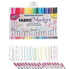 Load image into Gallery viewer, Tulip Permanent Nontoxic Fabric Markers, 20 Pack, Multicolor