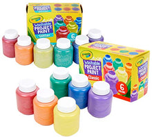 Load image into Gallery viewer, Crayola Washable Kids Paint, 12 Count, Amazon Exclusive, Gift, Assorted and Glitter