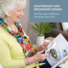 Load image into Gallery viewer, iMagniphy Magnifying Glass with 2 Lens & Powerful LED Light - 5X & 10X Handheld Magnifying Glass Light Set for Seniors with Macular Degeneration, Reading, Soldering, Inspection, Coins & Jewelry