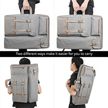 Load image into Gallery viewer, Tanchen 4K Canvas Artist Portfolio Carry Shoulder Bag Multifunctional Drawboard Bags for Drawing Sketching Painting (Gray)