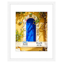 Load image into Gallery viewer, Icona Bay 11x14 White Picture Frame with Removable Mat for 8x10 Photo, Modern Style Wood Composite Frame, Wall Mount Only, Bliss Collection