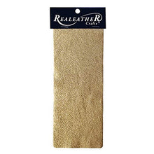 Load image into Gallery viewer, Realeather Gold Leather Craft Sheet, 9"X3"