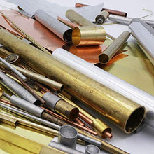 Load image into Gallery viewer, K&S Precision Metals 707 Sizes and Shapes Assortment, Cut-Off Pieces of Brass, Copper, Aluminum, and/or Stainless Steel, Made in The USA