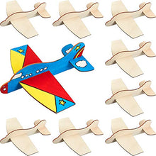 Load image into Gallery viewer, 8 Packs Wooden Model Airplane Wood Planes DIY Balsa Wood Airplane Kits Handicraft Toy Plane for Birthday Carnival Party