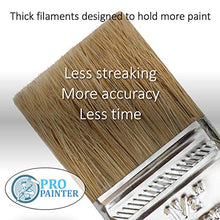 Load image into Gallery viewer, Chip Brush 36 Pack Pro Painter 1-1/2 Inch China White Bristle Disposable Paint Brush for Use with Paints Stains Primers Varnish Acrylic Adhesives Glues Epoxy Gesso Paint Removers, Hardwood Handle