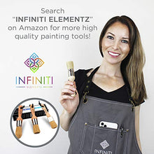 Load image into Gallery viewer, Infiniti Elementz Artist Apron for Women and Men | Adjustable Canvas Apron with Pockets for Painting, Woodworking, and Gardening | 10 Apron Pockets One Size Fits Most