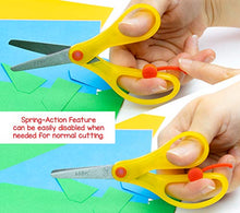 Load image into Gallery viewer, Hygloss-Armada Art Snippy Spring-Action Scissors - Spring Back Open as You Cut - Stainless Steel, Blunt Tip Blades - Easy Cutting for Children - Kids’ Arts & Crafts - 5 Inches - Yellow - 3 Pairs