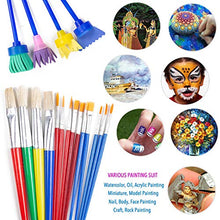 Load image into Gallery viewer, BigOtters Painting Tool Kit, 34Pcs Paint Supplies Include Paint Cups with Lids Palette Tray Multi Sizes Paint Pen Brushes Set for Kids Gifts School Prizes Art Party