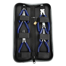 Load image into Gallery viewer, WORKPRO 7-Piece Jewelers Pliers Set Jewelry Tools Kit with Easy Carrying Pouch (Blue)