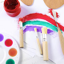 Load image into Gallery viewer, Outus 6 Pieces Wooden Stencil Brushes Pure Natural Stencil Brushes Painting Bristle Brushes for Acrylic Oil Watercolor Art Painting Stencil Project DIY Crafts, 3 Sizes