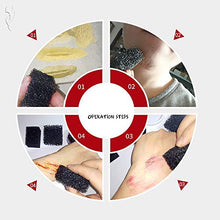 Load image into Gallery viewer, MEICOLY Stipple Sponge Halloween Makeup Xmas Blood Scar Stubble Wound Cosplay Art Shaping Special Effects,3pcs,Black