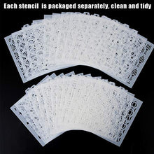 Load image into Gallery viewer, 25-pack cookie stencil set for baking gingerbreads cookies cakes scrapbooking decor template mold