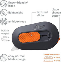 Load image into Gallery viewer, Slice 10515 Mini Box Cutter, Ceramic Blade Locks Into Position, Right or Left Handed Mini Cutter, Keychain Box Opener, Magnetic, 1 Mini Cutter - Blade Stays In Position