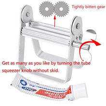Load image into Gallery viewer, AmyZone Toothpaste Squeezer Full Metal Tube Squeezer Toothpaste Dispenser Tool Multifunctional Roller Squeezer for Toothpaste/Cosmetics/Paint Tube/Color Dye/Hand Cream/Artist/Hair Salon/Painter(Small)