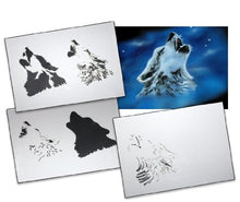 Load image into Gallery viewer, Step by Step Airbrush Stencil Template AS-001 M ca. 5,11" x 3,95"