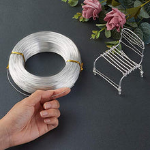 Load image into Gallery viewer, Pandahall 984 Feet Silver Aluminum Craft Wire 20 Gauge Flexible Metal Wire for Jewelry Making