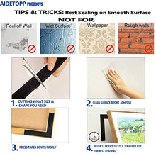 Load image into Gallery viewer, AIDETOPP 24 Pairs 1.6" x 2.4" Self Adhesive Hook and Loop Strips, Rug Grippers, Fasteners Sticky Tape, Double Sided Mounting Tape Fit for Home Office School DIY Craft or Anti Slip Use, Black