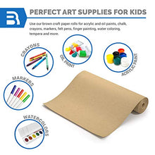 Load image into Gallery viewer, Brown Kraft Paper Roll - 18" x 1,200" (100') Made in The USA - Ideal for Packing, Moving, Gift Wrapping, Postal, Shipping, Parcel, Wall Art, Crafts, Bulletin Boards, Floor Covering, Table Runner