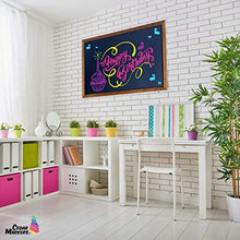 Load image into Gallery viewer, Cedar Markers 36"x24" Big Chalkboard with Wooden Frame. 100% Non-Porous Erasable Blackboard and Whiteboard for Liquid Chalk Markers. Magnet Board Chalk Board Decorative Chalkboard for Parties (36x24)
