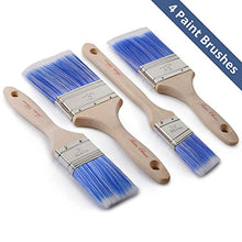 Load image into Gallery viewer, Bates Paint Brushes - 4 Pack, Treated Wood Handle, Paint Brush, Paint Brushes Set, Professional Brush Set, Trim Paint Brush, Paintbrush, Small Paint Brush, Stain Brush