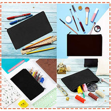 Load image into Gallery viewer, 10 Pack Canvas Make Up Bags,Multipurpose Canvas Zipper Bag,Canvas Pen Pouch Cosmetic Pouch Coins Purse Party Gift Bags with Black Zipper for Travel DIY Craft School (8.3" x 5.1")